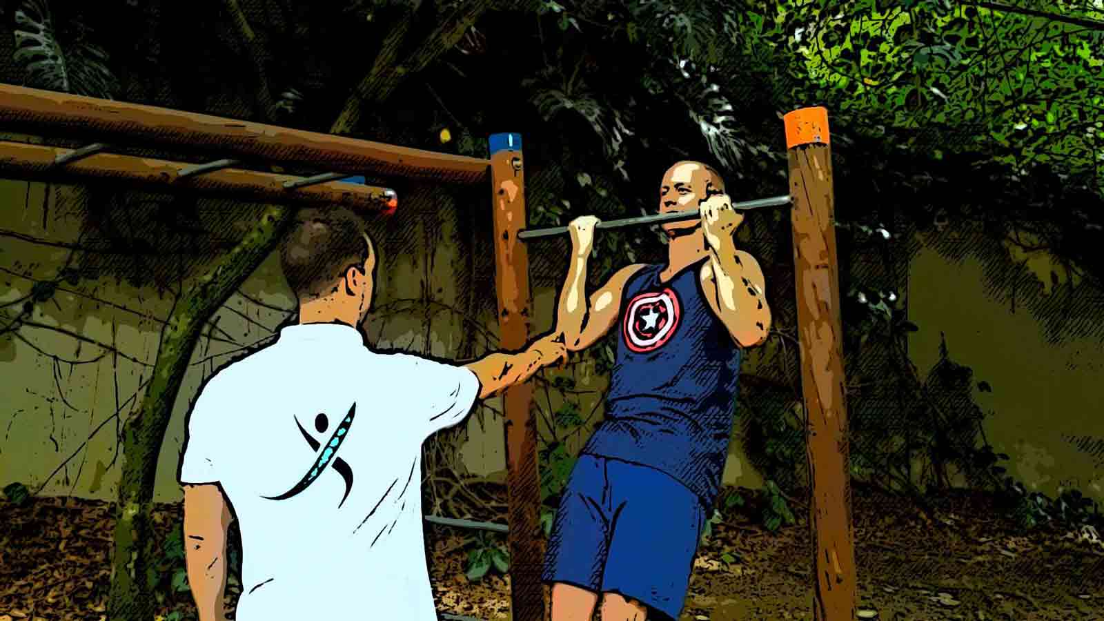 Outside personal training workout