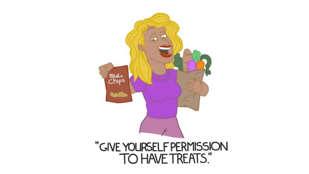 give yourself permission to have treats