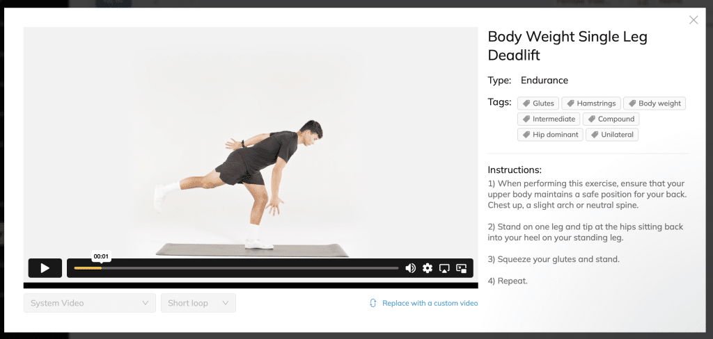 Trainerize exercise demo