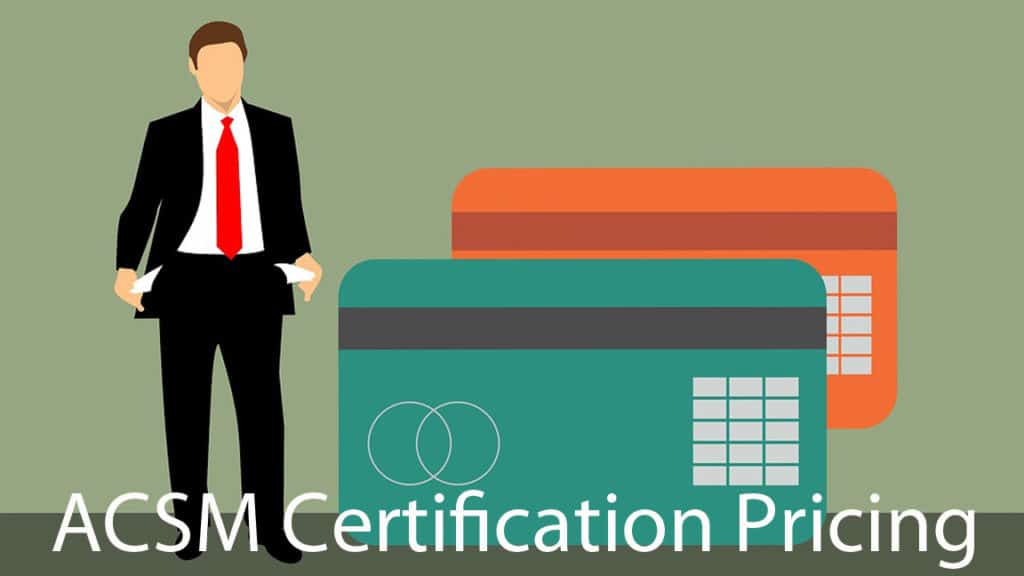 ACSM certfication pricing