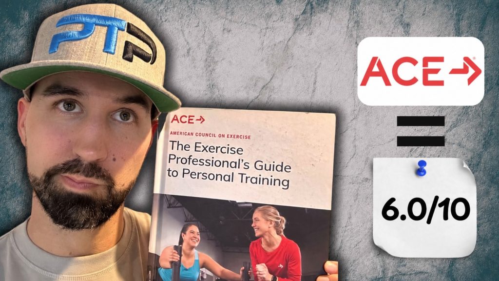 Tyler Read holding ACE textbook with 6/10 rating