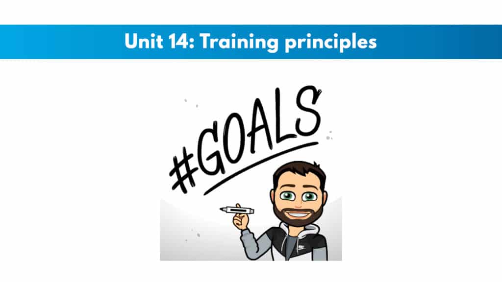 ISSA Unit 14 - Training principles