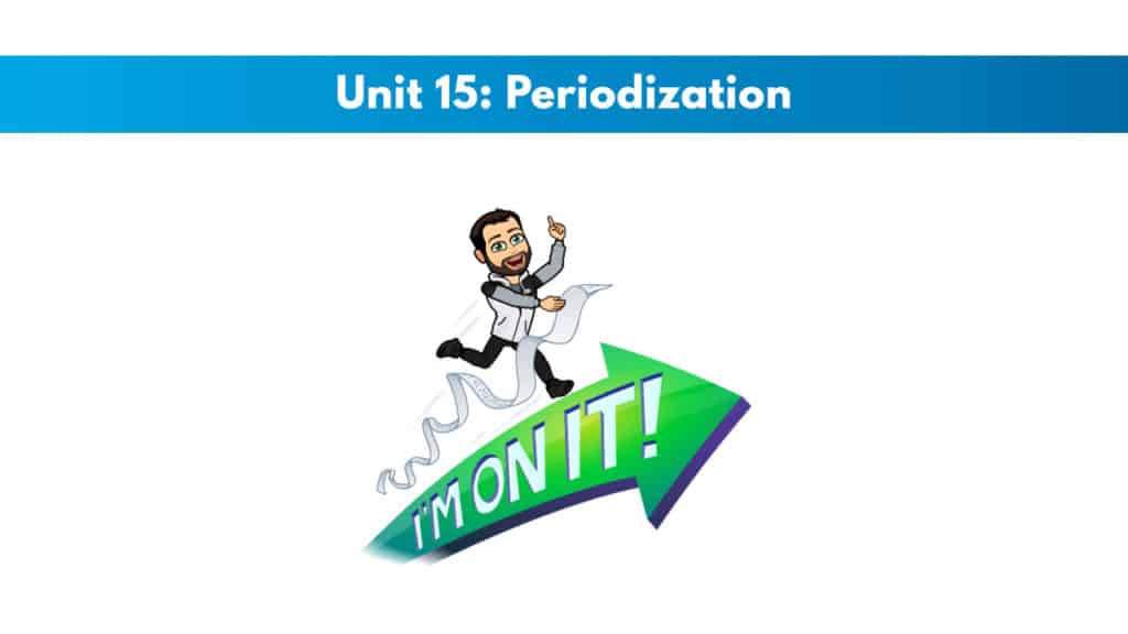 ISSA Unit 15 - Periodization