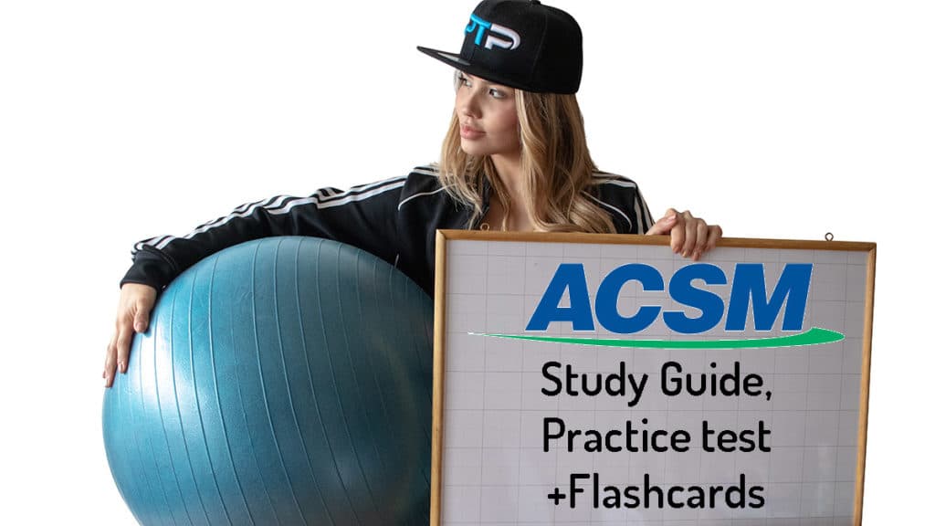 FREE ACSM Study Guide + ACSM Practice test + Flashcards