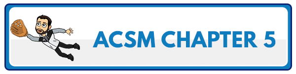 ACSM CPT Chapter 6: Nutrition and Human Performance 5