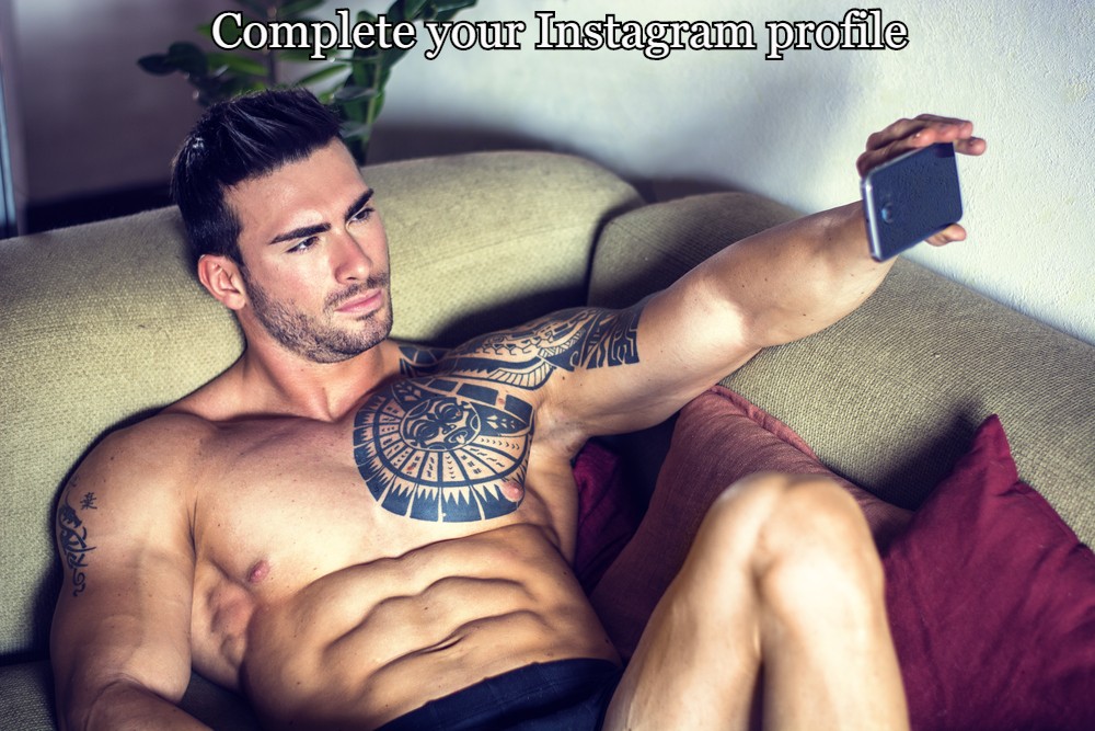 Complete your Instagram profile