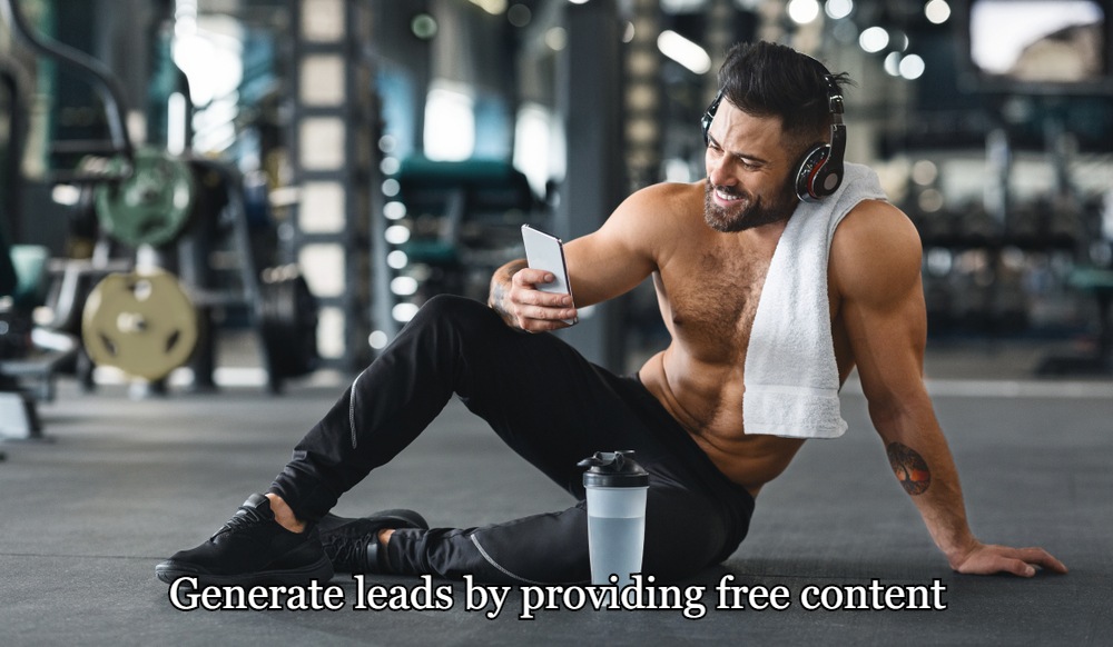 Generate leads by providing free content