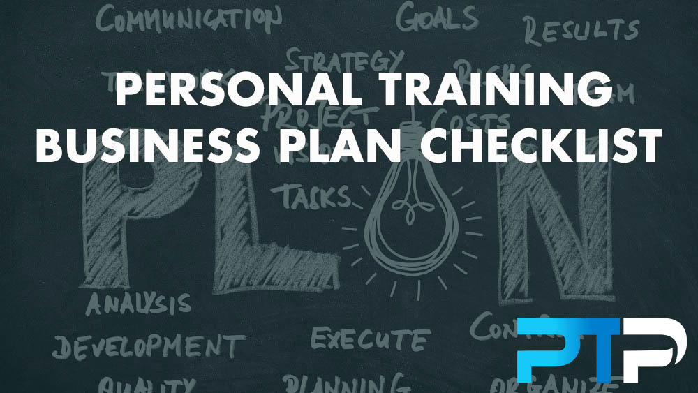 Personal Training Business Plan CHECKLIST