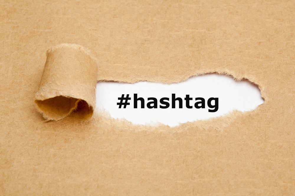 Research hashtags and use them