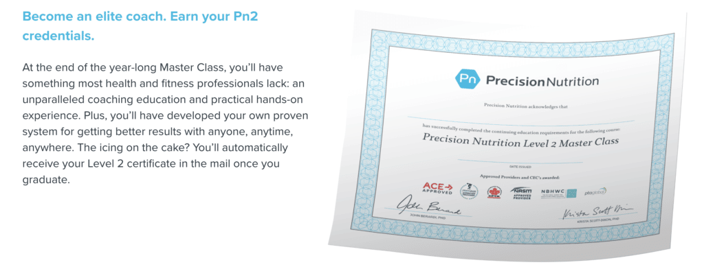 Precision Nutrition Certification Level 2 - [year] Review 14