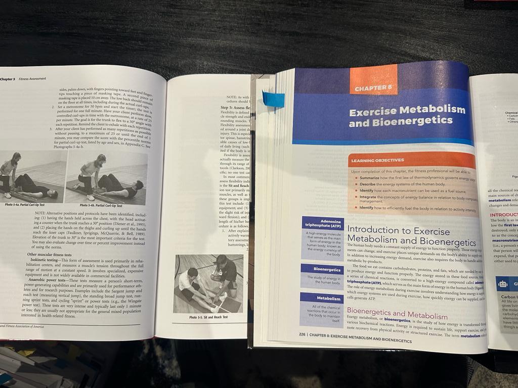 AFAA vs ACE: Which Certification Wins? 29 AFAA vs NASM - textbooks open to pages open to chapter 8 on bioenergetics