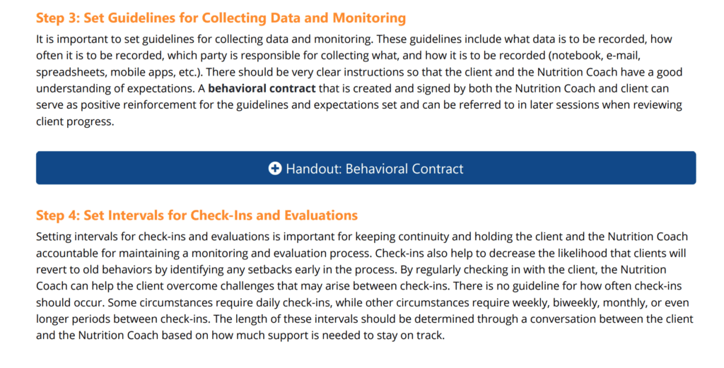 NASM CNC curriculum - setting guidelines for collecting data and monitoring