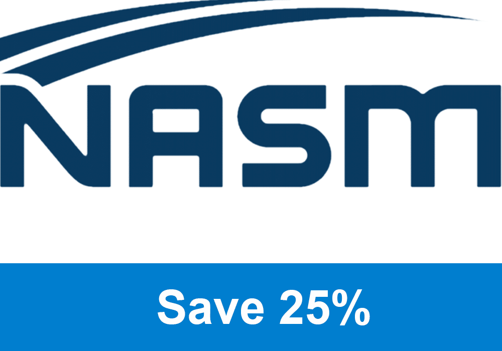 NASM Gold Standard Personal Trainer Certification - Save 25&percnt off