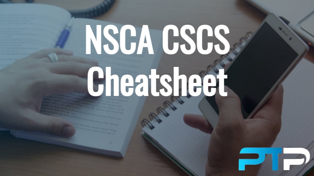 NSCA CSCS Cheatsheet