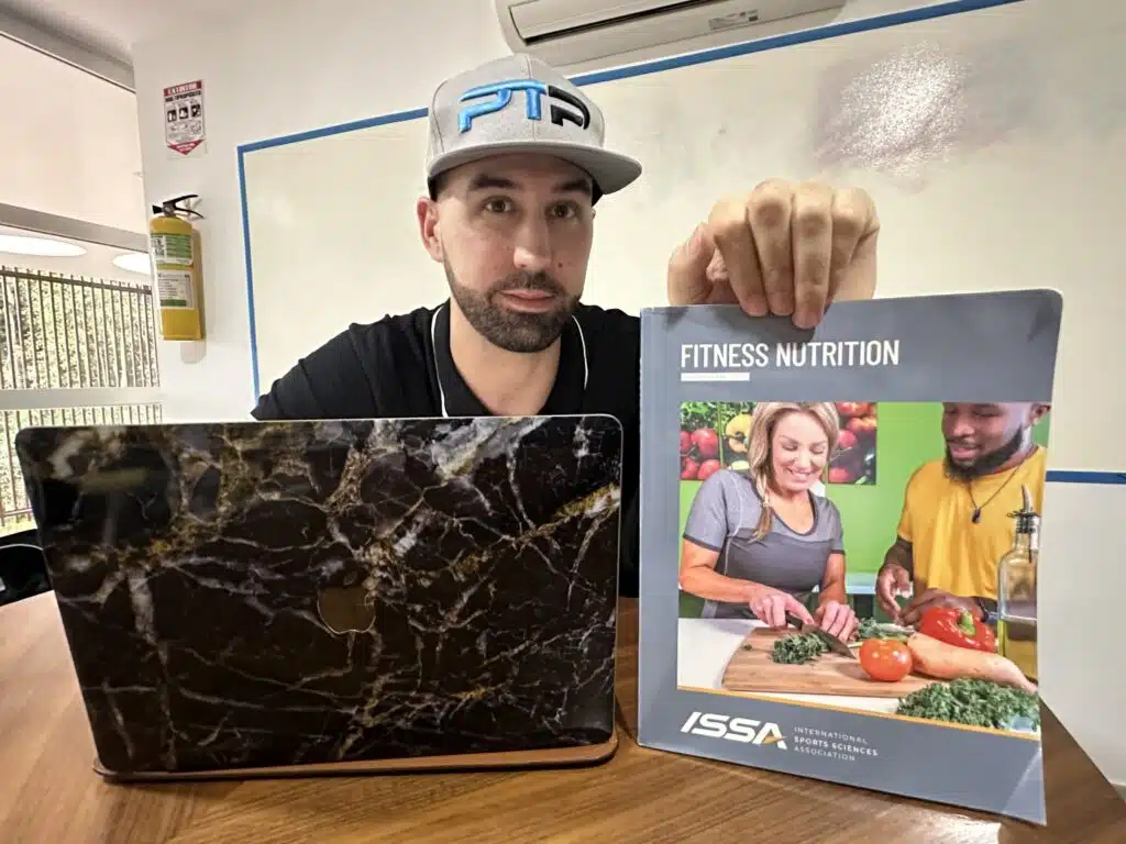 Tyler Read doing a full ISSA Nutritionist certification review
