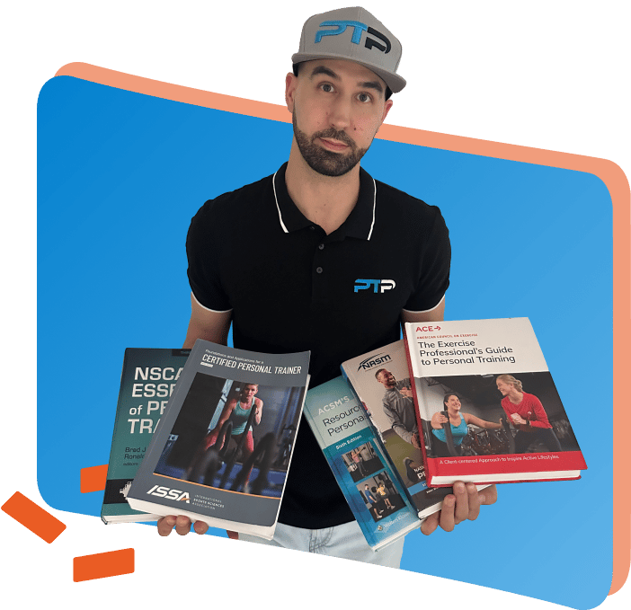Tyler Read Holding Certified Personal Trainer Study Guides