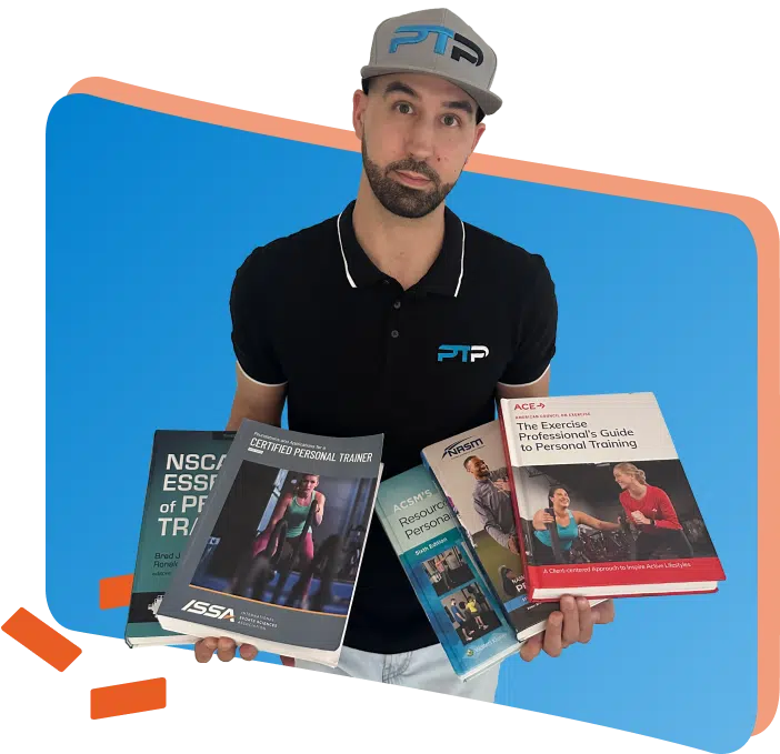 Tyler Read Holding Certified Personal Trainer Study Guides