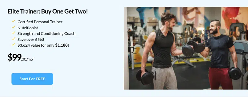 The ISSA Elite Trainer Offer promo image.