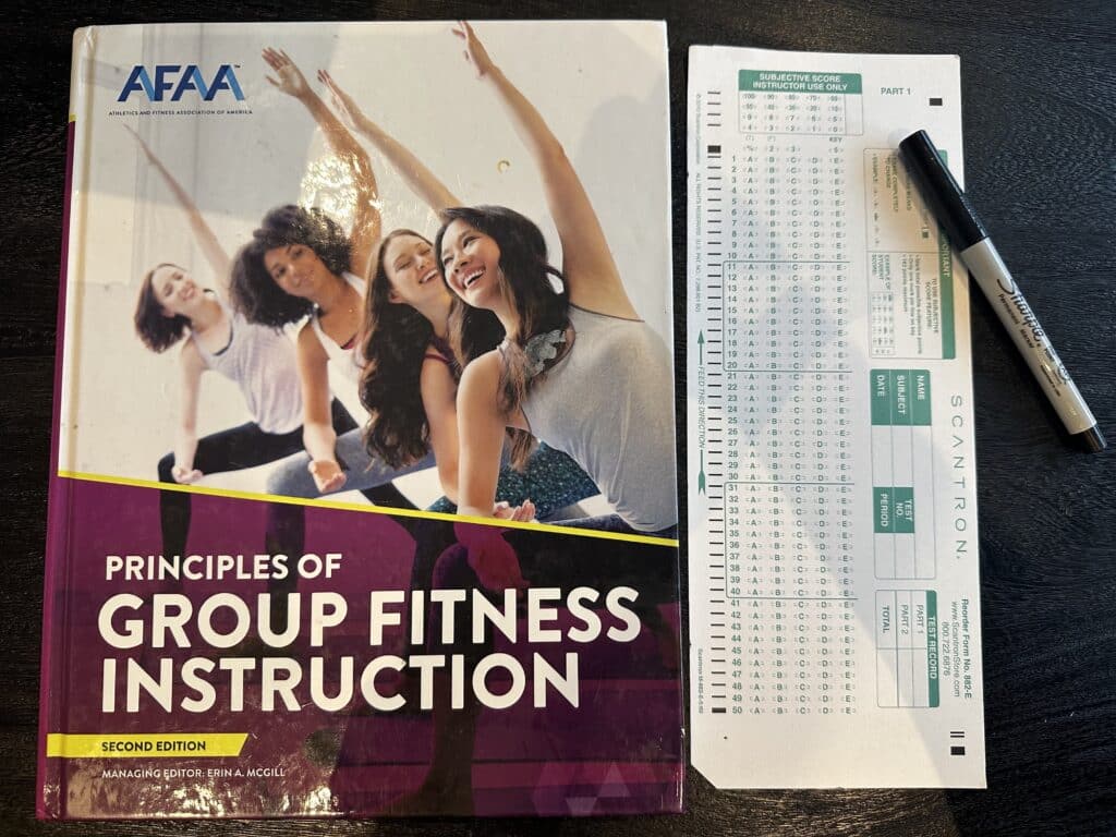 AFAA Group Fitness Instructor exam - taking the AFAA GEI exam