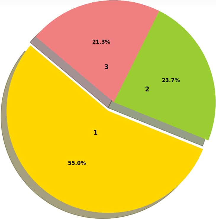 CSCS Section 1 exam pie chart