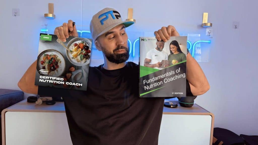 IPTA Certified Nutrition Specialist vs NASM Certified Nutrition Coach 8 Tyler Read holds up NASM CNC and IPTA CNS textbooks, which is better